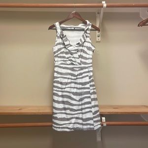 J crew gray zebra dress